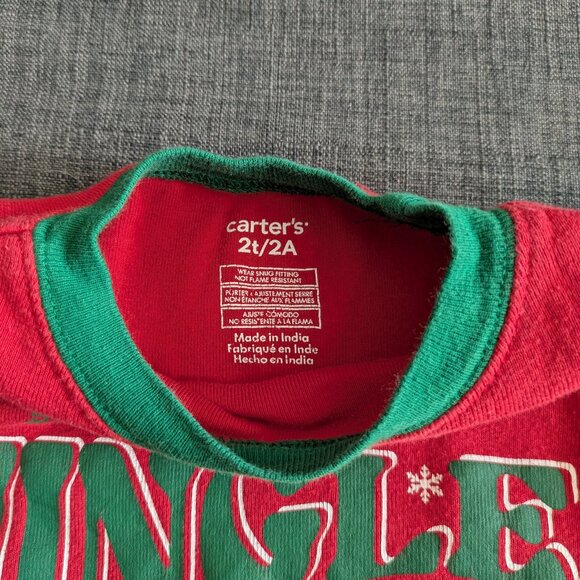 2T Carter's Holiday Christmas Pajamas - Jingle All the Way - Picture 5 of 8
